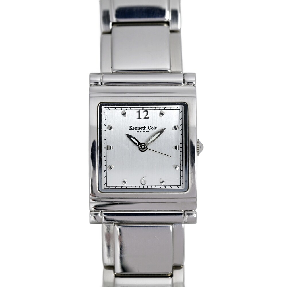 Kenneth Cole New York Unisex Silver Dial Steel Integrated Bracelet Watch